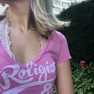 True Religion V neck Xs